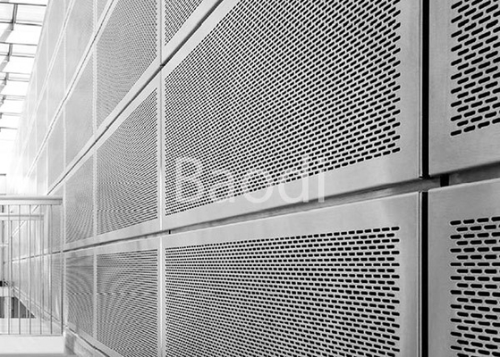 Lamiera di acciaio perforata galvanizzata foro scanalata per architetture 1.5m x 3m