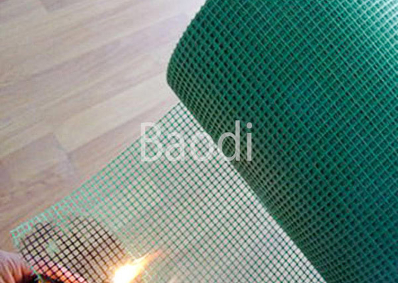 Rotolo verde ad alta resistenza della maglia dello schermo della mosca ignifugo con 500 - 3000 millimetri di altezza