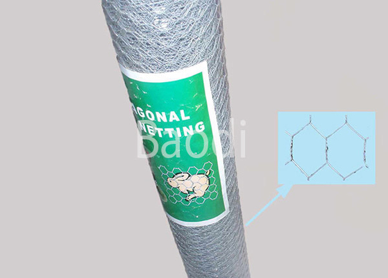 Acciaio al carbonio esagonale galvanizzato elettrotipia della rete metallica del pollo per il recinto del pollame