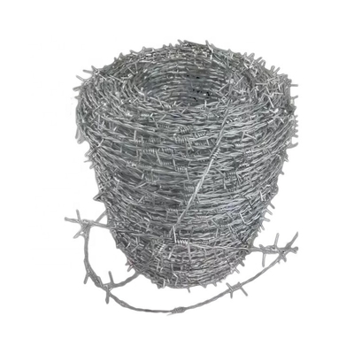 Fence di sicurezza galvanizzata filo spinato per l'agricoltura e l'industria 1.6 mm di diametro filo spinato punto 4 di lunga durata