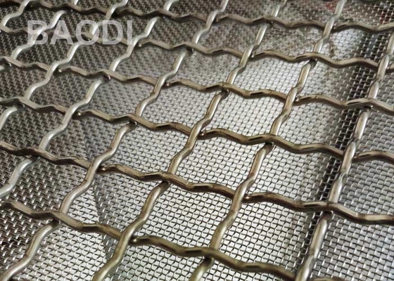Cavo tessuto unito a 2 pollici Mesh Stainless Aluminum Screen Antislip