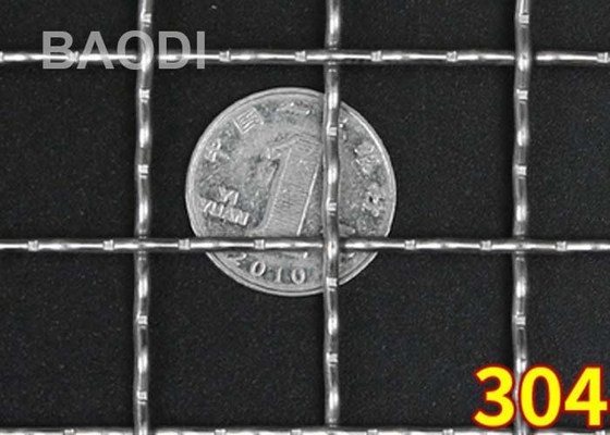 Anti cavo unito acido Mesh Decorative Woven Aluminum del foro quadrato