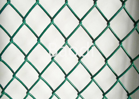 Rotolo di plastica verde del recinto della maglia del collegamento a catena per le sponde del fiume/giardino/aeroporto