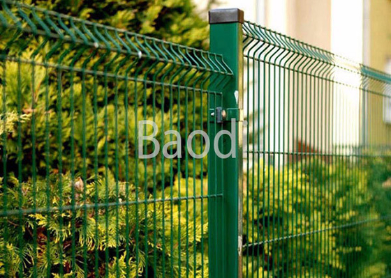 Il recinto verde della rete metallica del poliestere, facile installa i pannelli saldati della barriera di sicurezza