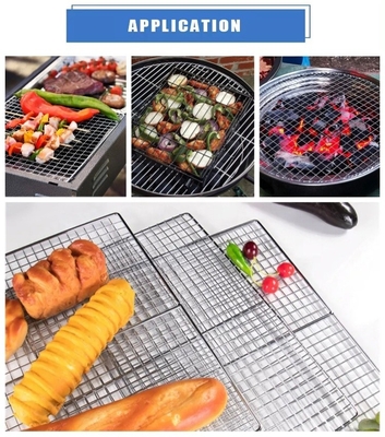 2cm/5cm Gambe/Piedi Griglia antiaderente Construttura in metallo conveniente per pulizia senza sforzo e barbecue perfetto