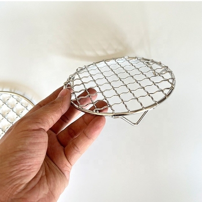 Griglia di cottura a griglia a forma di buco quadrato anche cucina con distribuzione del calore ottimizzata e diametro del pannello rotondo 13-60 cm