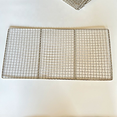 Migliorare l'aspetto estetico con barbecue in acciaio strato crimped Rack Rectangular Panello Lunghezza 15-100cm e mesh Tipo di accessorio