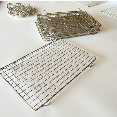 Robusto e affumicante miglioramento del sapore Heavy Duty Outdoor BBQ Wire Rack con pannello rettangolare Larghezza 15-65cm