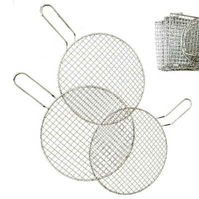 Griglieria a carbone esterno Griglia di cottura versatile Griglia di barbecue in acciaio inossidabile resistente Compatibile con griglie rotonde o rettangolari