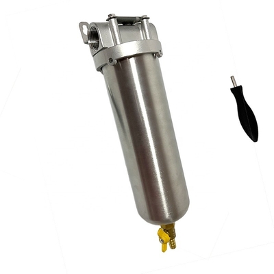 2000ml Capacità 10 pollici di acciaio inossidabile filtro di prefiltrazione dell'acqua alloggiamento per applicazioni di filtrazione singola cartuccia