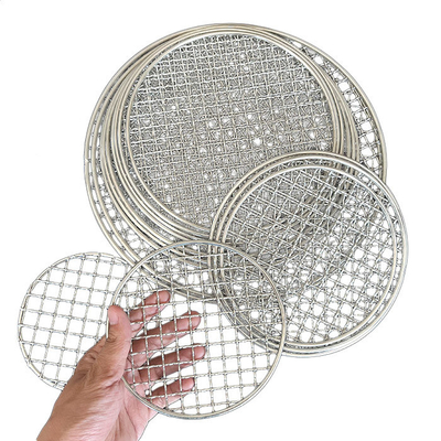 Grigliatura regolabile per barbecue con rete di filo personalizzabile per cuochi perfetti in configurazione rotonda o rettangolare