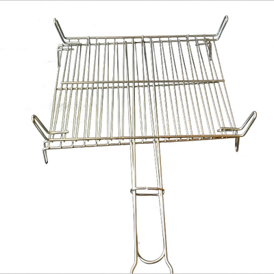 Grigliatura regolabile per barbecue con rete di filo personalizzabile per cuochi perfetti in configurazione rotonda o rettangolare