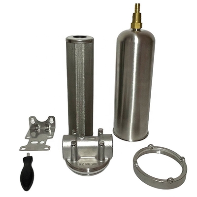 Cassa filtro in acciaio inossidabile da 30 pollici per filtri a cartuccia NPT/BSPT/BSP Thread Standard Inlet/Outlet 1/2 Design compatto