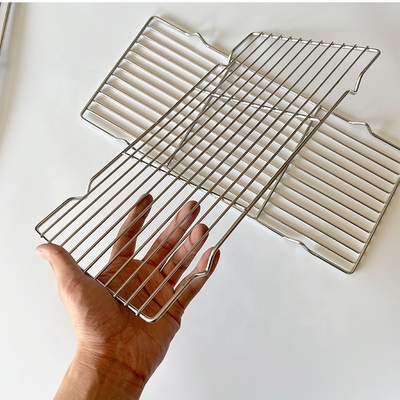 Non-Stick Portable BBQ Wire Mesh for Chicken Roast Metal Material Libera disponibilità di campioni