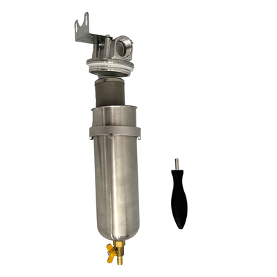 Alloggiamento di filtro per tubi in acciaio inossidabile resistente con funzione di prefiltrazione dell'acqua e pressione nominale 2000ml Capacità