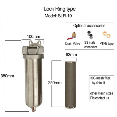 Filtro DEF lucido alloggiamento ingresso/uscita 1/2&quot; / 3/4&quot; / 1&quot; per adattamento universale su vari veicoli e apparecchiature diesel