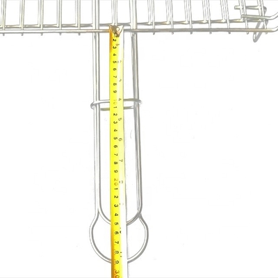 25*30 Griglieria a griglia galvanizzata rettangolare con rete di filo di griglia con manico