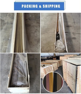 Design d'interni elegante e elegante con moderne tende architettoniche in rete di filo metallico a 27 kg / m2