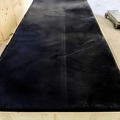 Servizio di lavorazione dello schermo fori decorativi a forma di diamante piatto in alluminio rete metallica espansa per facciate del soffitto