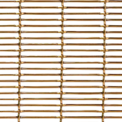 Max 36m lunghezza durevole Decorative Crimped Wire Mesh per applicazioni eleganti Area di apertura 59%
