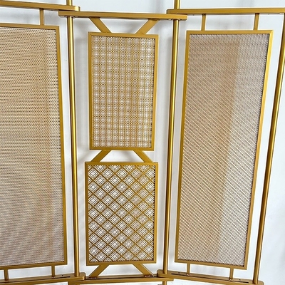 Max 36m lunghezza durevole Decorative Crimped Wire Mesh per applicazioni eleganti Area di apertura 59%
