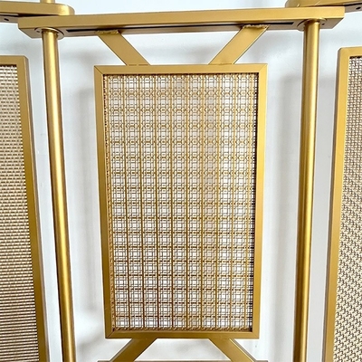 Spazi funzionali Pareti di costruzione Griglie di maglie metalliche ornamentali con servizio di lavorazione di piegatura di lunghezza personalizzata