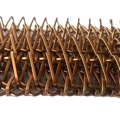 Spazi interni Modern Eleganza Architettonica pannelli di maglia di filo realizzati in rame e ottone con 69,6% di superficie aperta