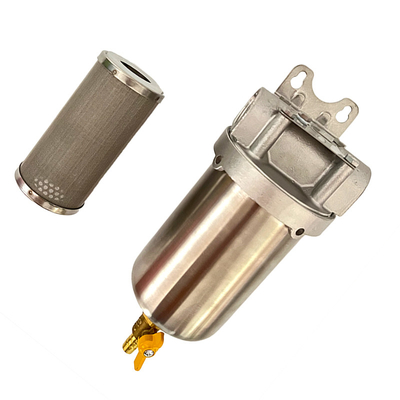 5/10/20 pollici SS304 SS316 Casella del filtro per tubi per filtrazione liquida acqua / cibo Max pressione di lavoro 0.1-1Mpa