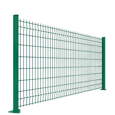 Finitura del telaio rivestito in PVC Pannelli di recinzione 3D Maglia triangolare durevole per giardini moderni e spazi esterni