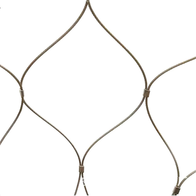 Griglia da 20 mm a 200 mm Griglia architettonica decorativa in acciaio inossidabile Griglia di filo con tecnica tessuta