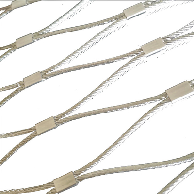 Griglia da 20 mm a 200 mm Griglia architettonica decorativa in acciaio inossidabile Griglia di filo con tecnica tessuta