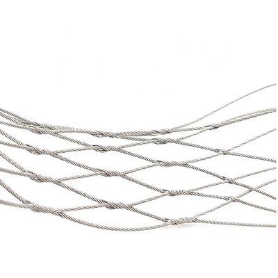 Rete di sicurezza di filo di acciaio in acciaio inossidabile 304 Ideale per impianti di arrampicata Griglia Dimensioni da 20 mm a 200 mm Ferrule duratura stile tessuto