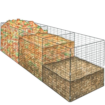Rivestimento resistente alla ruggine e filo da 2,0 mm/4,0 mm rendono facile il compostaggio domestico con il bidone di compostaggio a maglia rettangolare