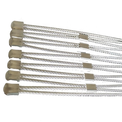 Balustrade Protezione Maglia Ferrule Stile Flessibile Stainless Steel Wire Rope Animal Enclosure Mesh