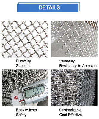 Griglia a maglia di grado industriale realizzata in filo di acciaio galvanizzato versatile e resistente per varie applicazioni