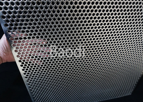 304l 316l ha perforato il foro di acciaio inossidabile Mesh Round 0.8mm