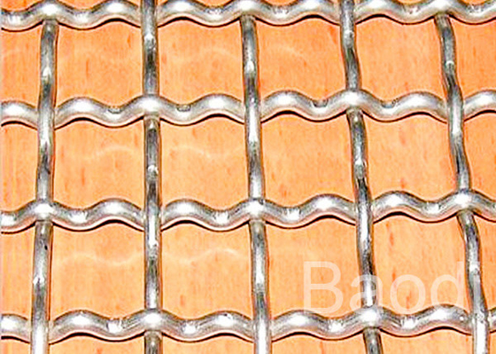 Maglia materiale di Oven Net Lock Crimp Wire del barbecue 304