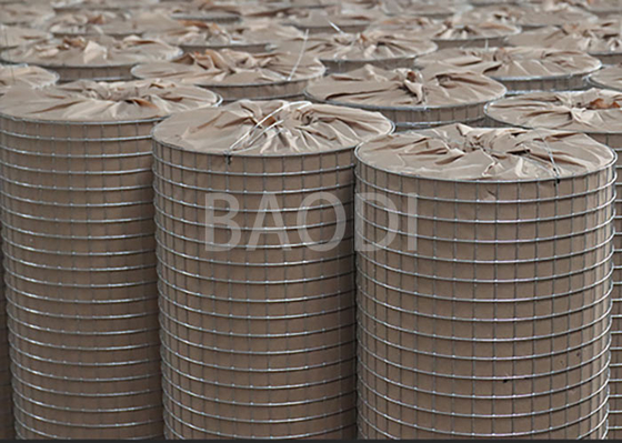 Saldatura rivestita di plastica Mesh Steel Square Grid Galvanized del calibro della costruzione 16