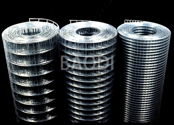 Saldatura rivestita di plastica Mesh Steel Square Grid Galvanized del calibro della costruzione 16