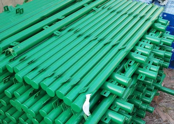 Posta del giro di colore verde 1,8 m. Welded Wire Mesh Fencing Pvc Coated With