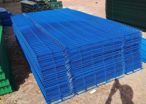 Posta quadrata blu del quadrato di Mesh Fence Pvc Coated With del cavo di colore 50x200mm