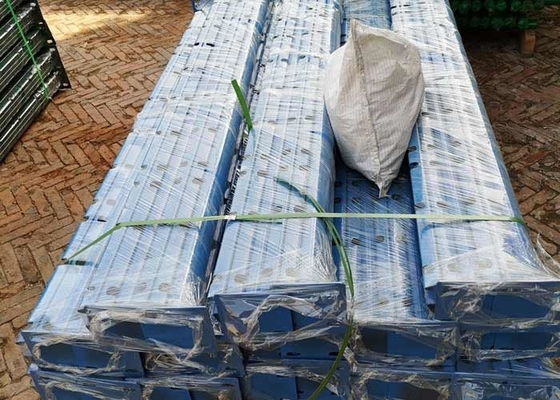 spruzzatura quadrata di Mesh Fence Welded Blue Powder del filo di acciaio della posta di 50x100mm